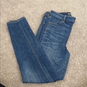 American Eagle super hi rise jegging